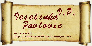 Veselinka Pavlović vizit kartica